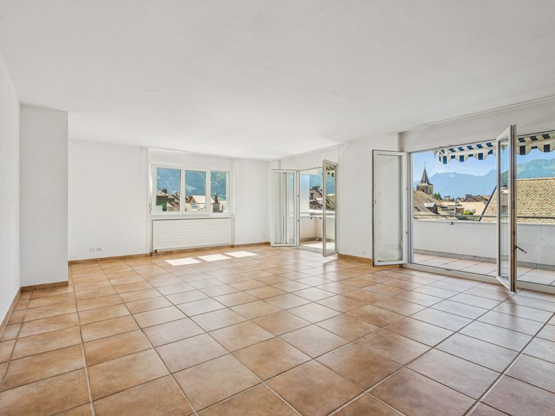 3.5-Zimmer Wohnung in Villeneuve - Wohnbereich