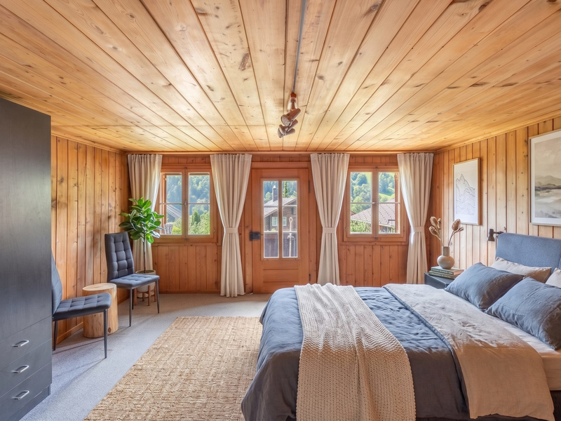 Maison individuelle de 5.5 pièces à Erlenbach im Simmental - Chambre