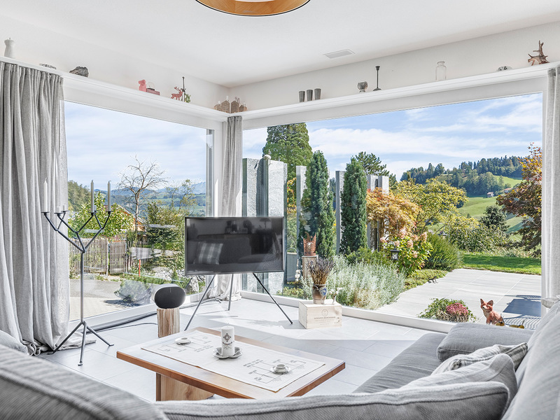 4.5-Zimmer Einfamilienhaus in Mosnang - Wohnbereich