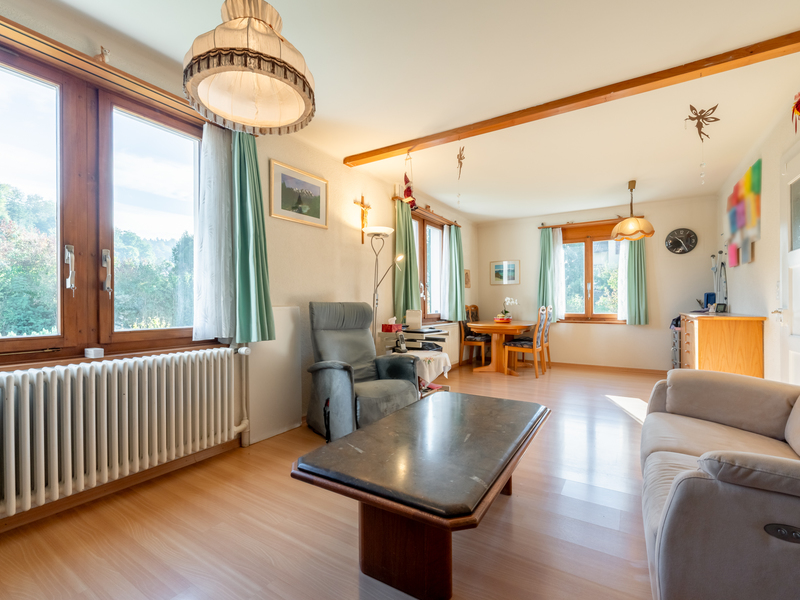 4.5-Zimmer Einfamilienhaus in Gretzenbach - Wohn- und Essbereich