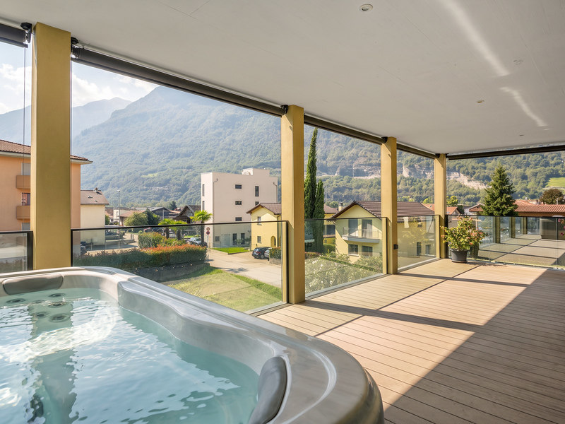 Appartement en terrasse de 4.5 pièces à Biasca - Surfaces extérieures
