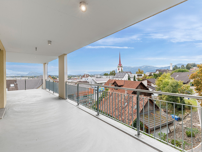 4.5-Zimmer Wohnung in Rebstein - Aussicht