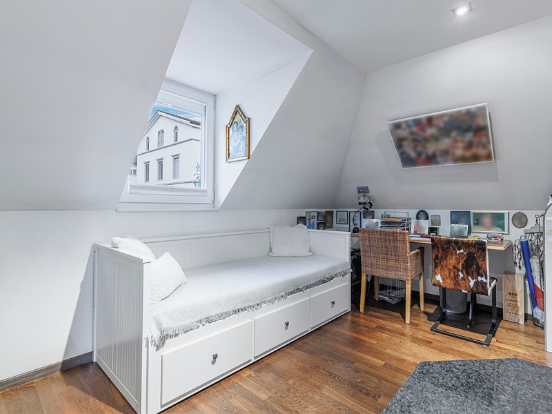 Appartement dans les combles de 3.5 pièces à Rorschach - Chambre