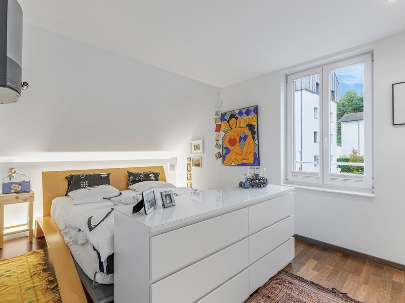 Appartement dans les combles de 3.5 pièces à Rorschach - Chambre