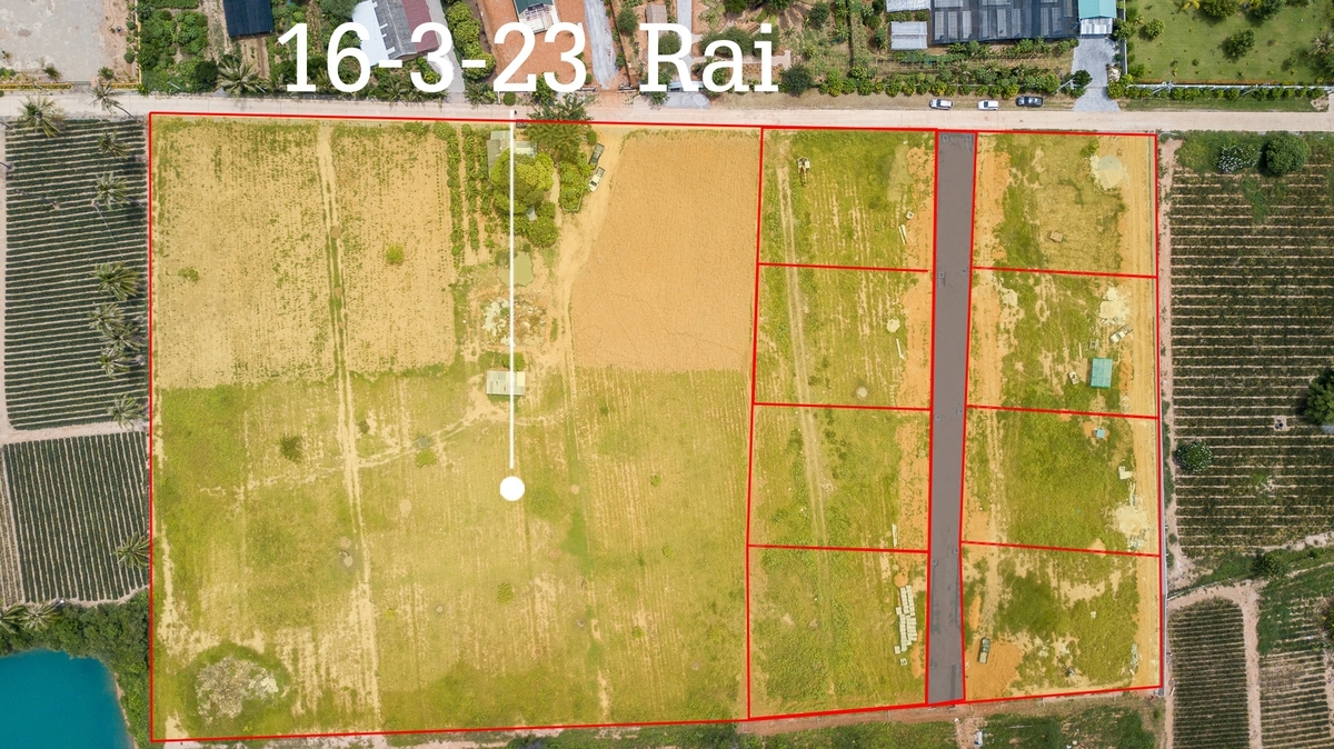 Beautiful plots of building land for sale in Pranburi, Khao Tao