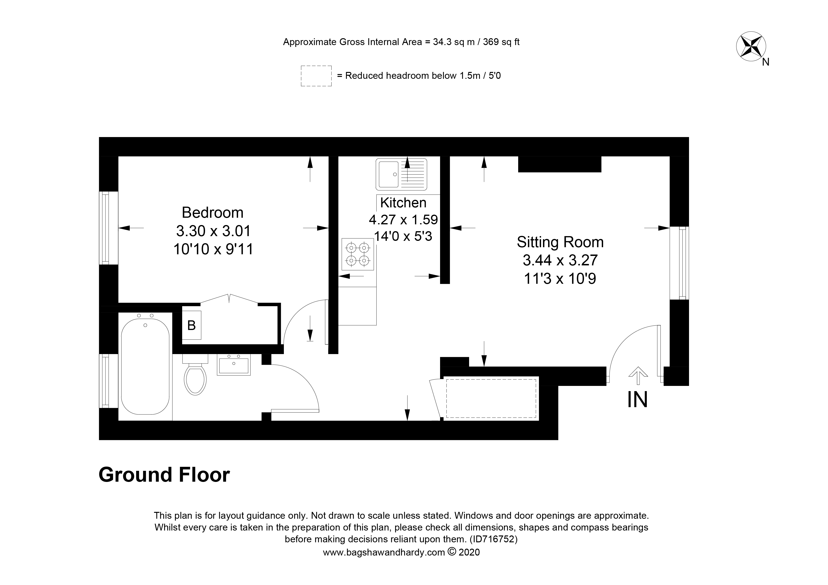 1 Bed Apartment To Rent in Redhill