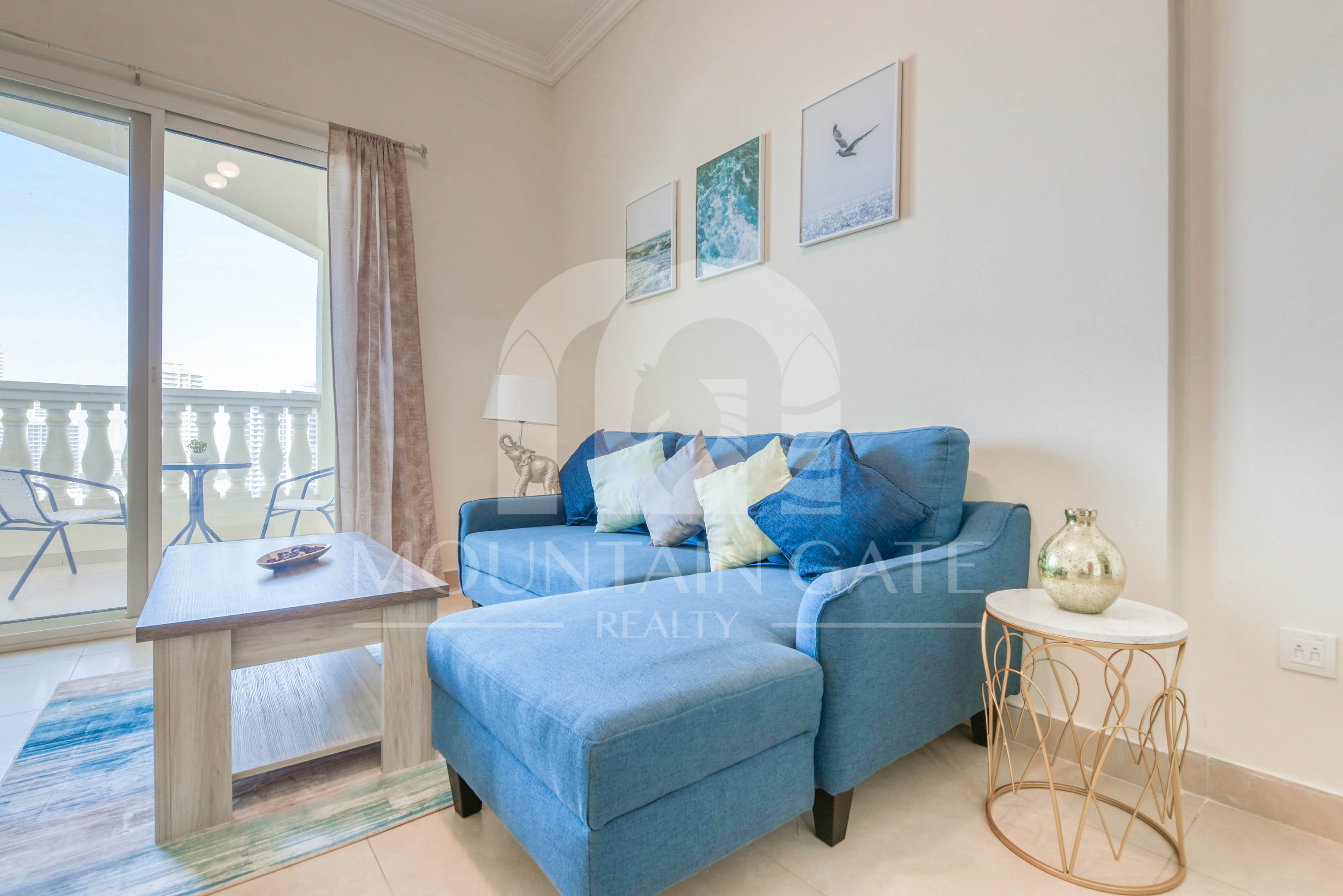 Furnished Rented High Floor Five Hotel View 1BR Jumeirah Village Circle Mountain Gate