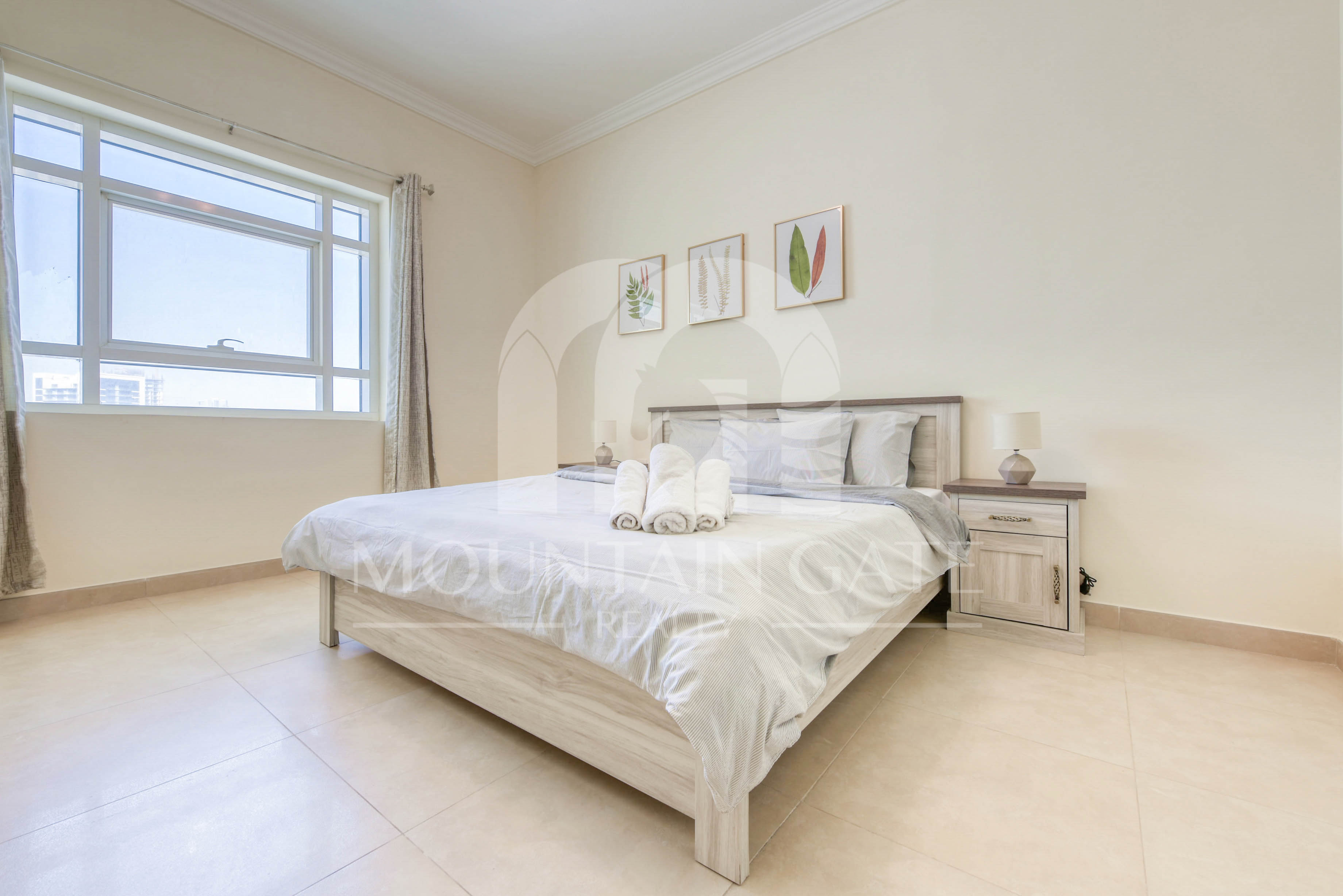 Furnished Rented High Floor Five Hotel View 1BR Jumeirah Village Circle Mountain Gate