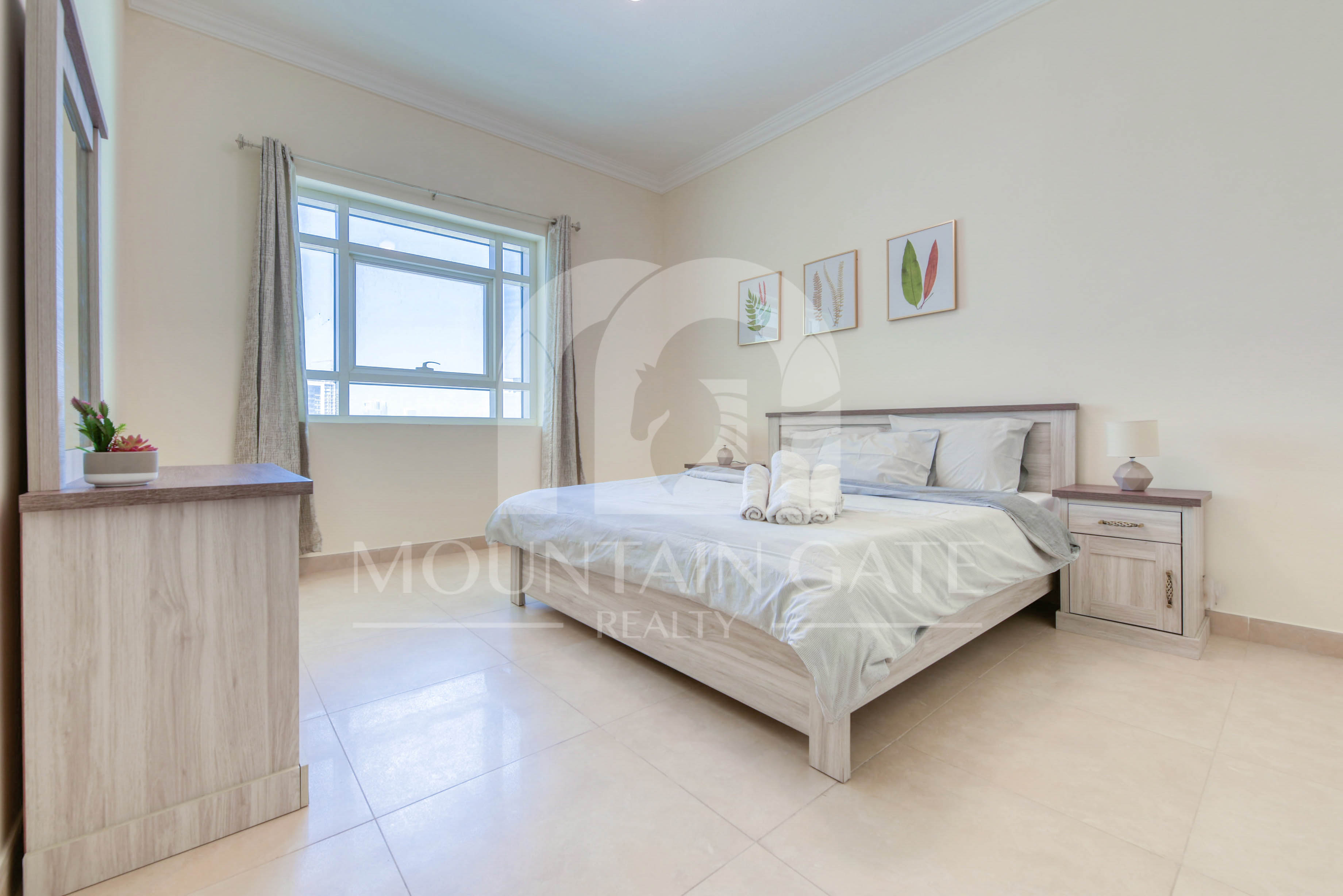 Furnished Rented High Floor Five Hotel View 1BR Jumeirah Village Circle Mountain Gate