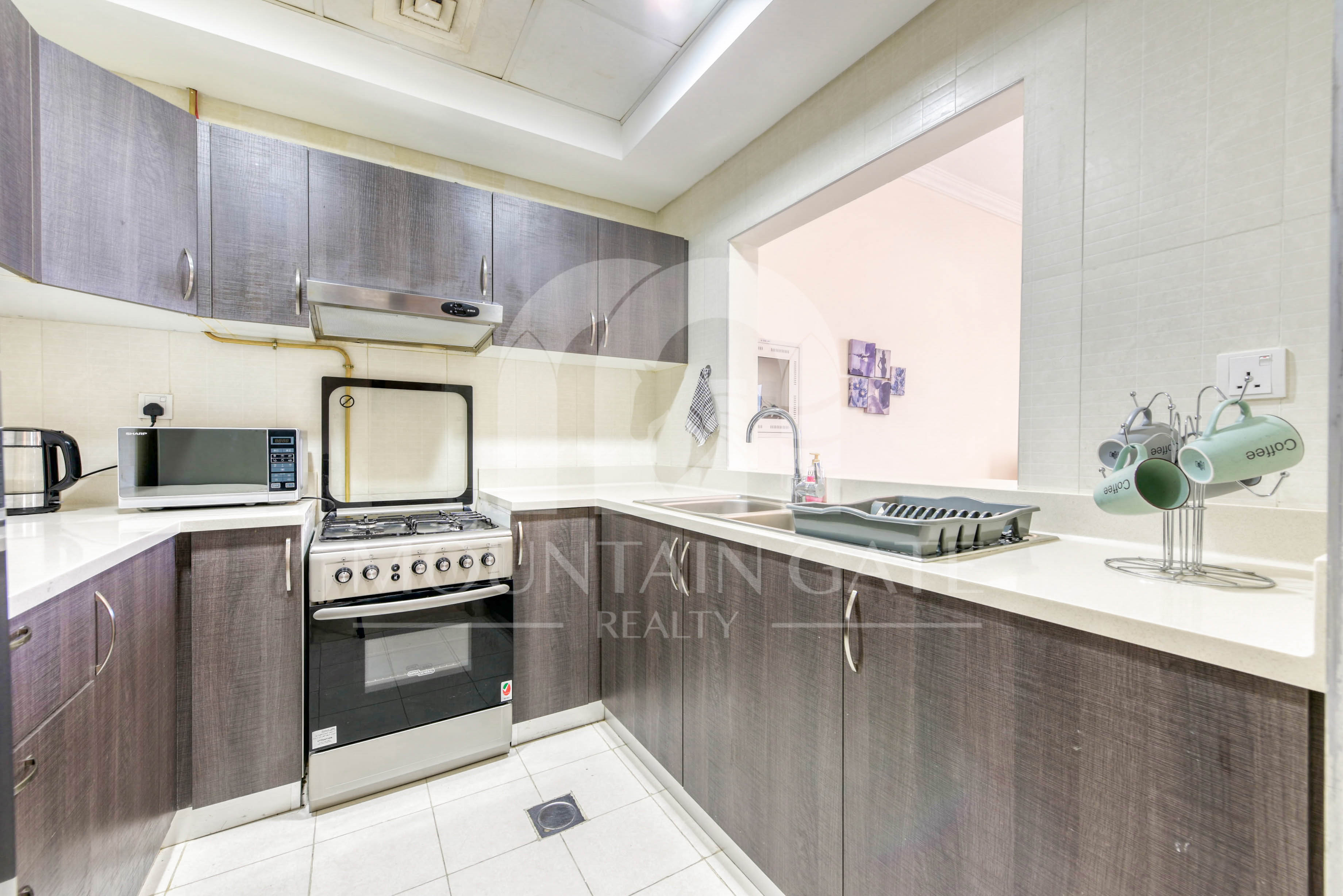 Furnished Rented High Floor Five Hotel View 1BR Jumeirah Village Circle Mountain Gate