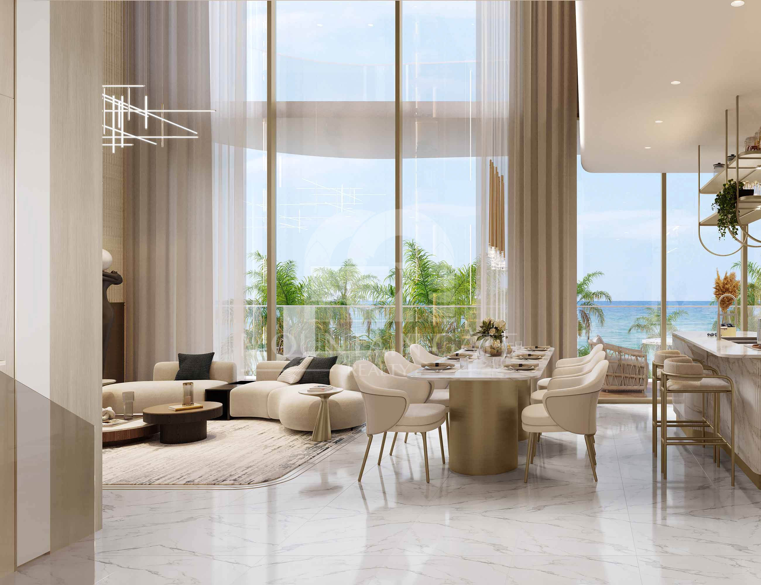 Modern Home with Stunning Infinity Pool 2BR Dubai Islands Mountain Gate