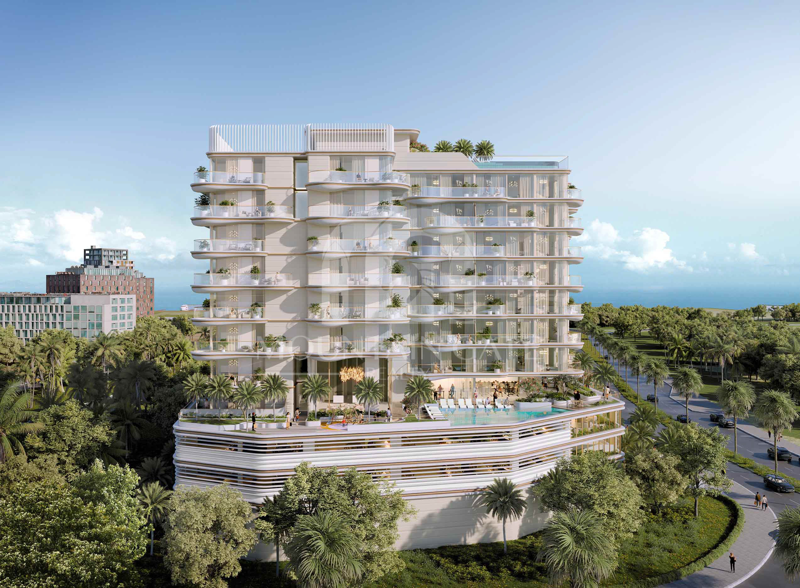 Modern Home with Stunning Infinity Pool 2BR Dubai Islands Mountain Gate