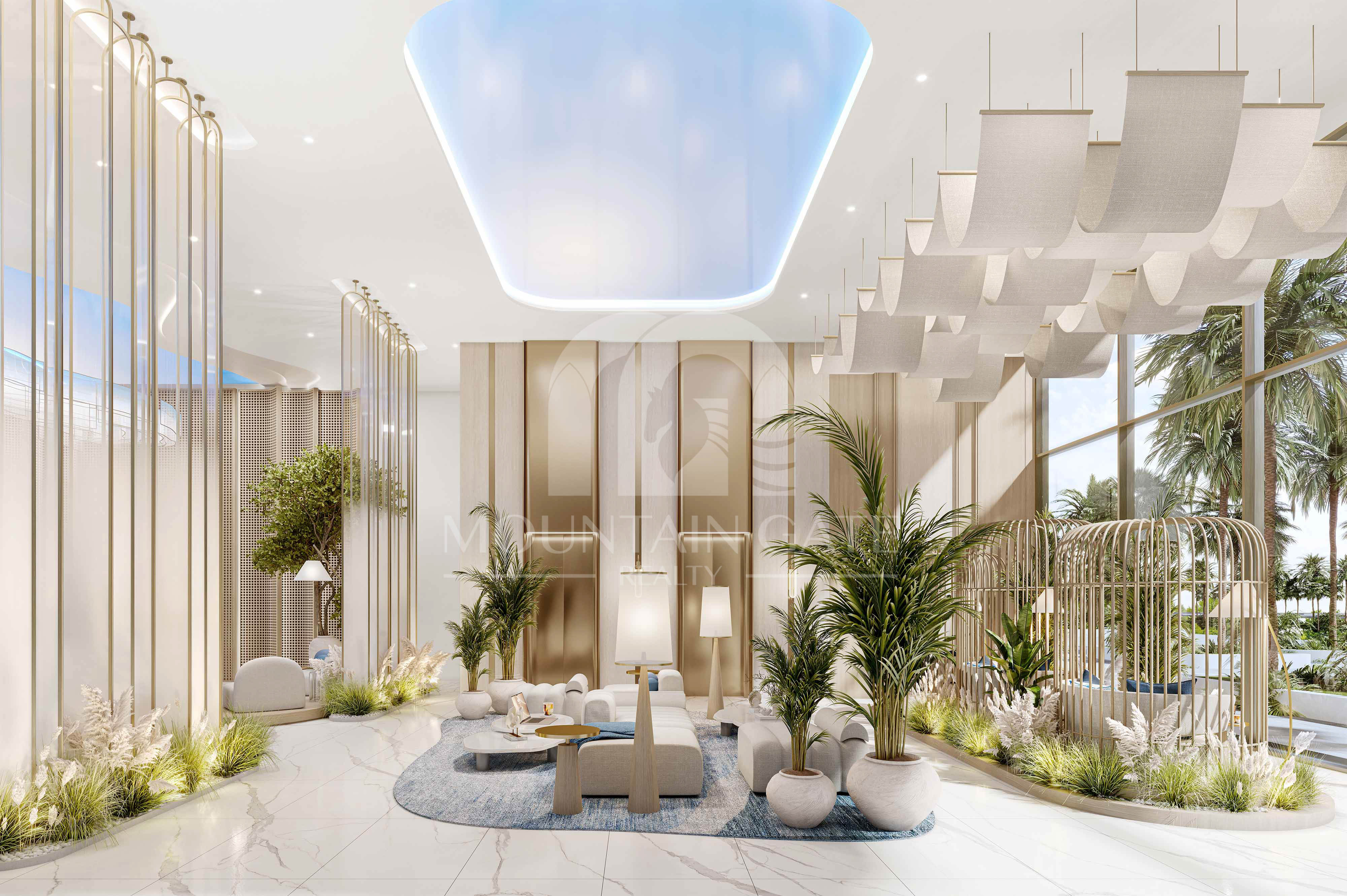 Modern Home with Stunning Infinity Pool 2BR Dubai Islands Mountain Gate