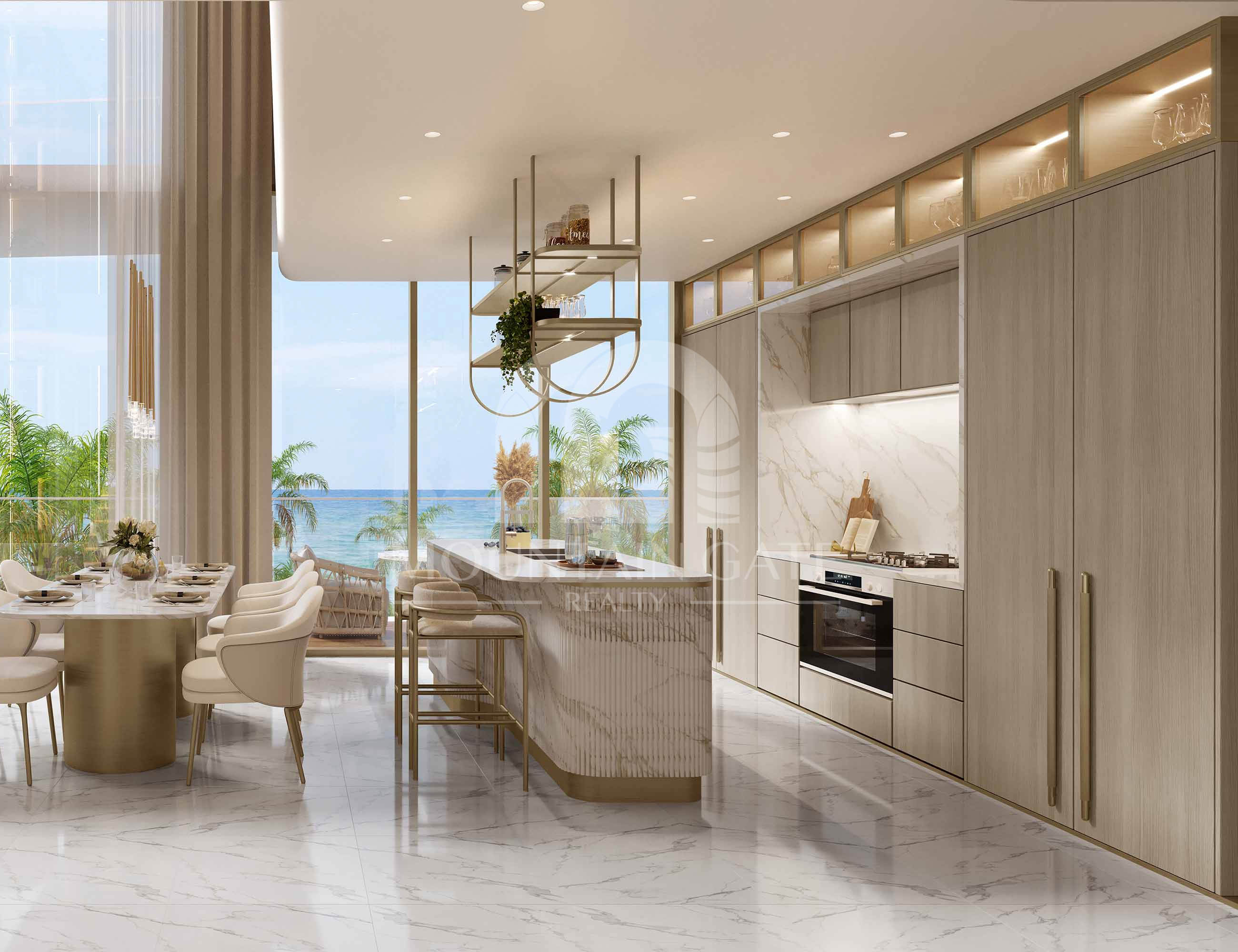 Modern Home with Stunning Infinity Pool 2BR Dubai Islands Mountain Gate