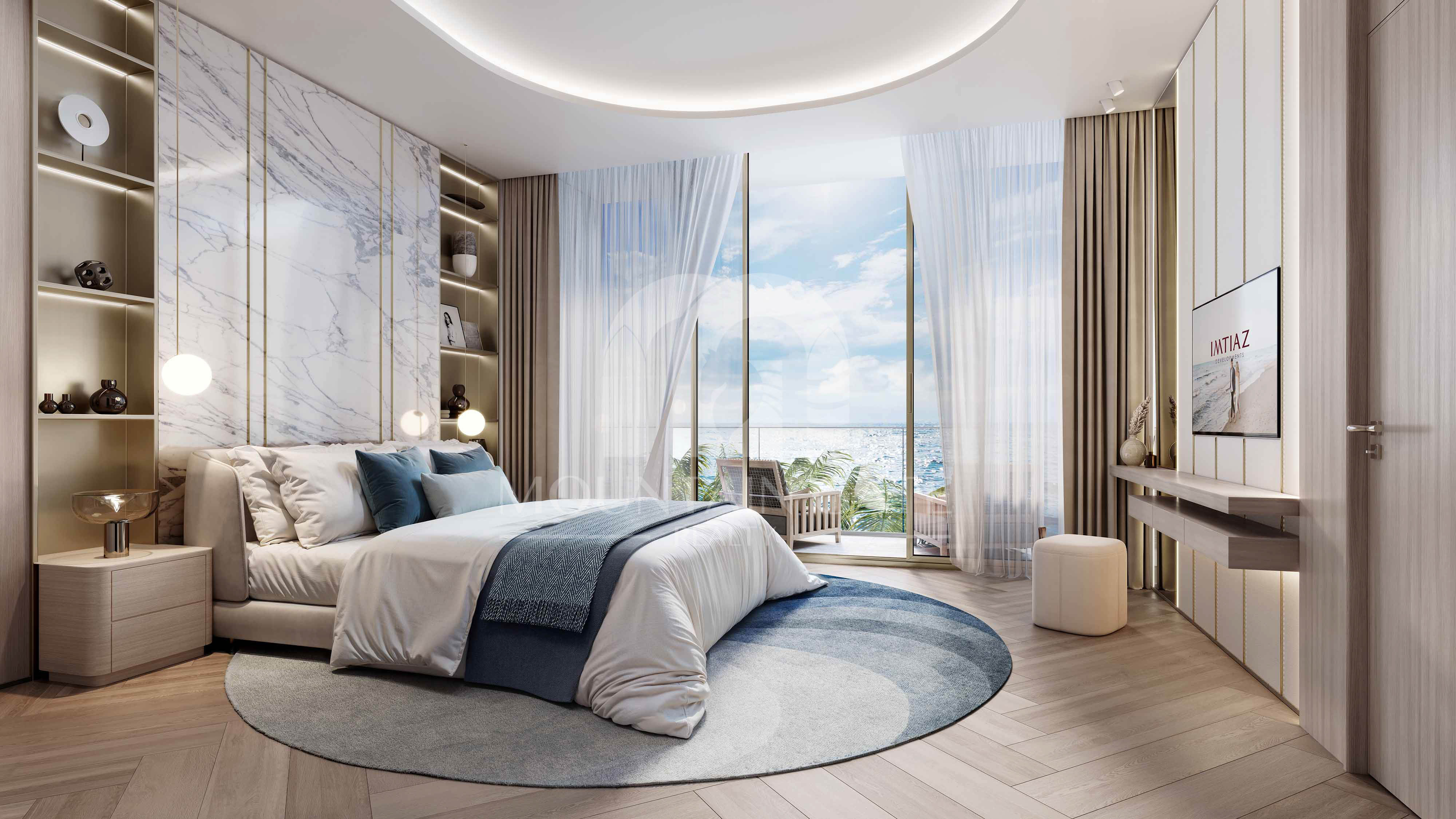 Modern Home with Stunning Infinity Pool 2BR Dubai Islands Mountain Gate
