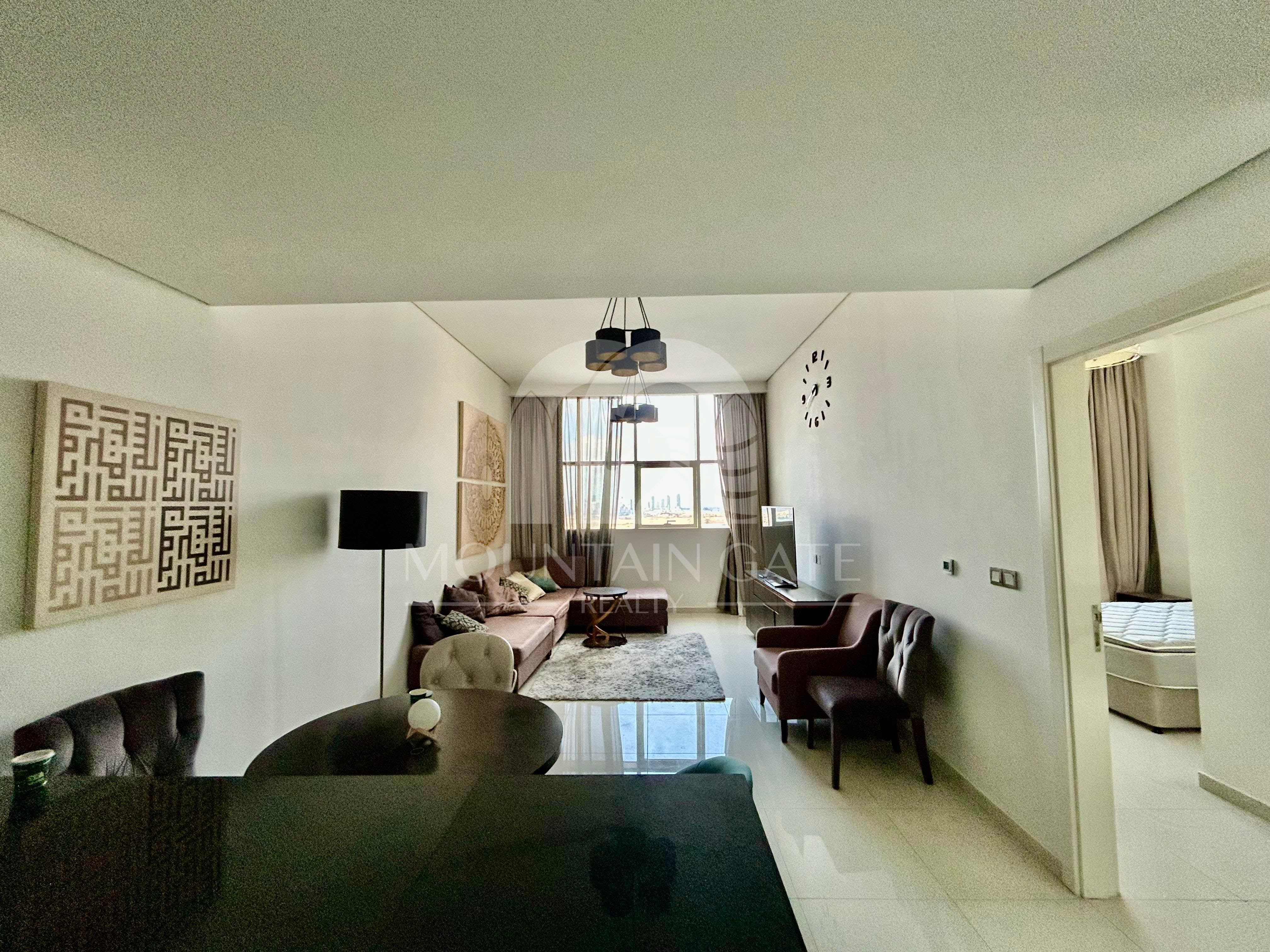 Elegant Fully Furnished | Vacant | Prime Location 1BR Jumeirah Village Circle Mountain Gate