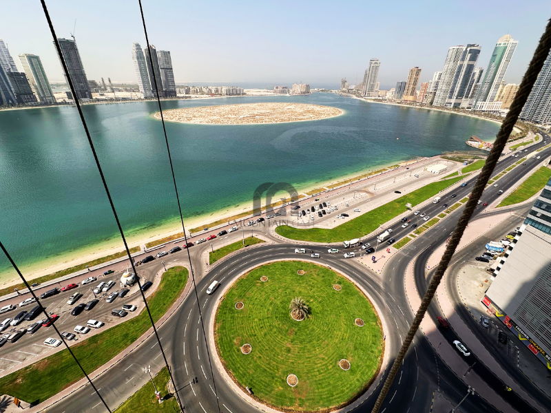 All nationalities | Fully beachfront | Vacant 2BR Al Khan Mountain Gate