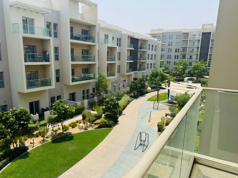 Spacious | Garden and pool view | Closed kitchen 1BR Muwaileh Commercial Mountain Gate