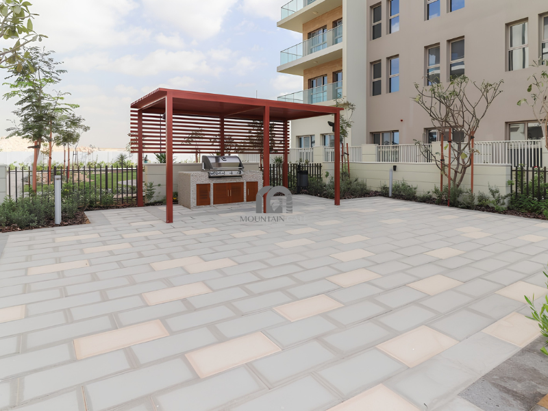 Spacious | Garden and pool view | Closed kitchen 1BR Muwaileh Commercial Mountain Gate