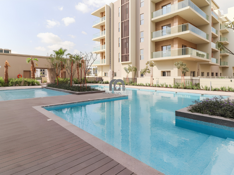 Spacious | Garden and pool view | Closed kitchen 1BR Muwaileh Commercial Mountain Gate