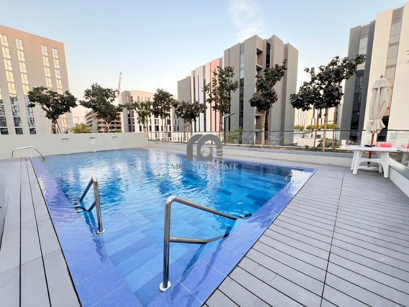 Pool view | Full balcony | High return 1BR Aljada Mountain Gate
