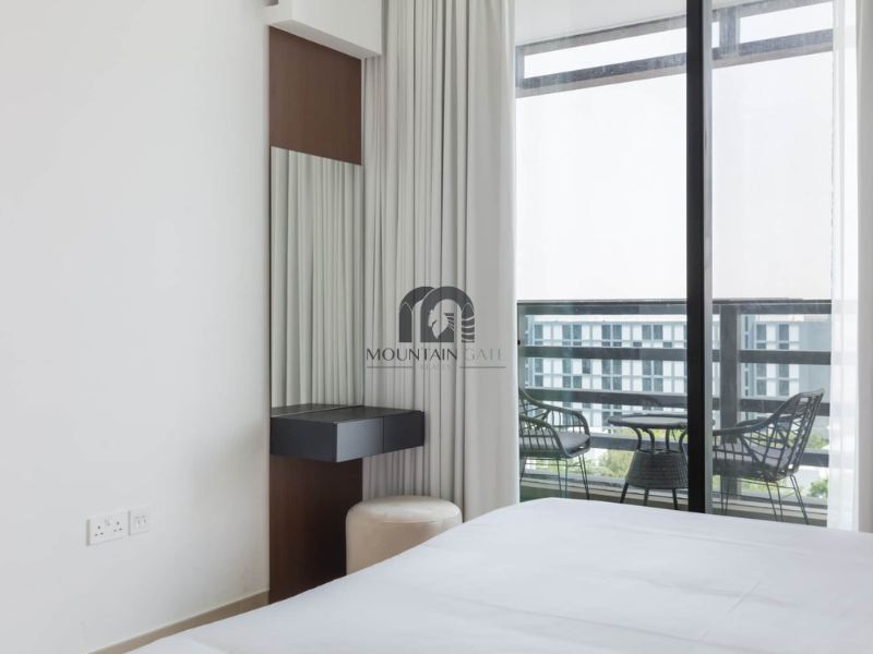 Largest space | East-facing villa view | Misk 2 1BR Aljada Mountain Gate