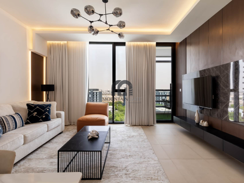 Largest space | East-facing villa view | Misk 2 1BR Aljada Mountain Gate
