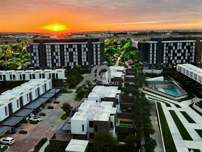 Largest space | East-facing villa view | Misk 2 1BR Aljada Mountain Gate