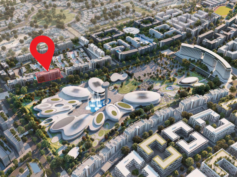 Largest space | East-facing villa view | Misk 2 1BR Aljada Mountain Gate