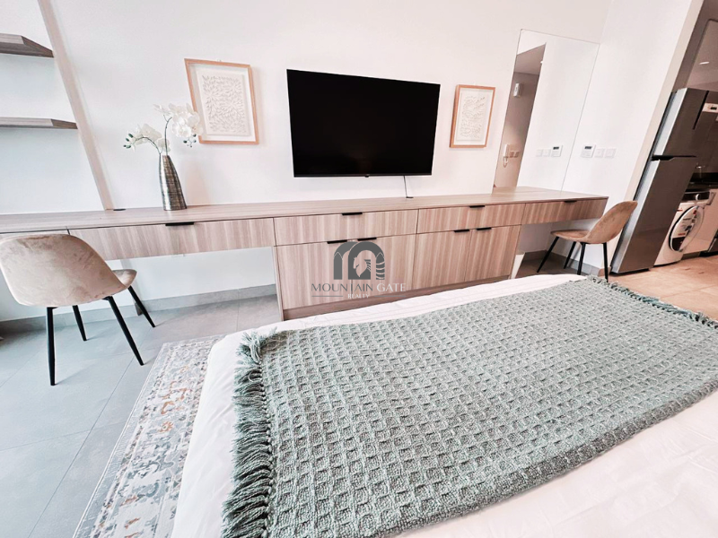 Fully furnished | Largest| Nice view| Vacant Aljada Mountain Gate