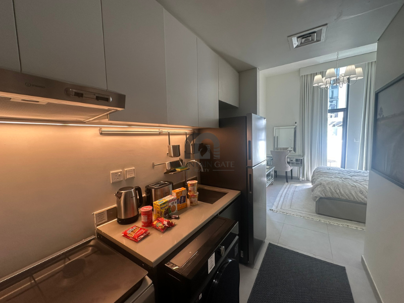Fully furnished ✔️Smart home✔️balcony Aljada Mountain Gate