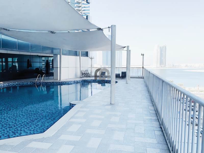 Full sea view | Storage room | Fully furnished 2BR Al Taawun Mountain Gate