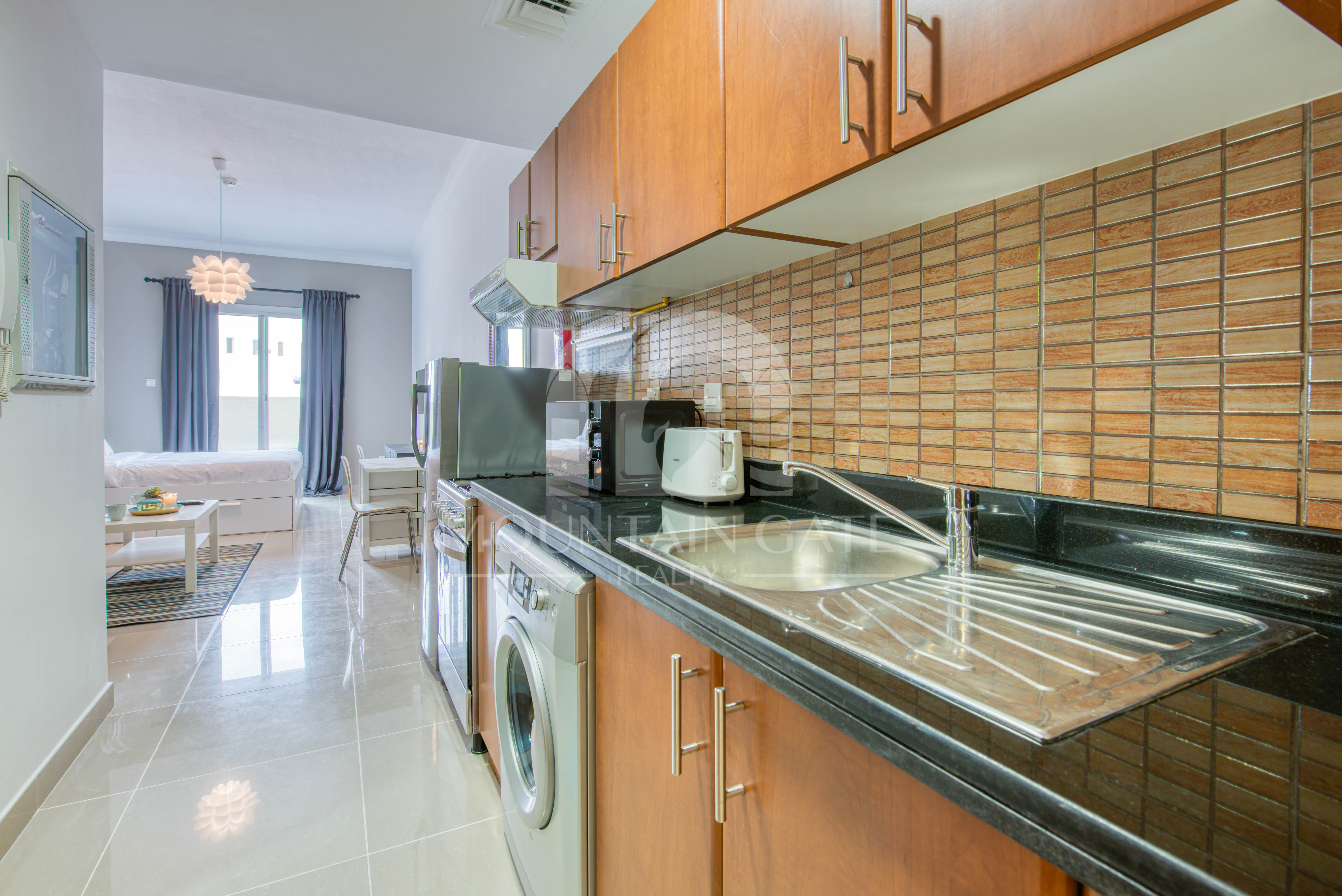 Stylish VOT Studio | Fully Furnished | Balcony Jumeirah Village Circle Mountain Gate
