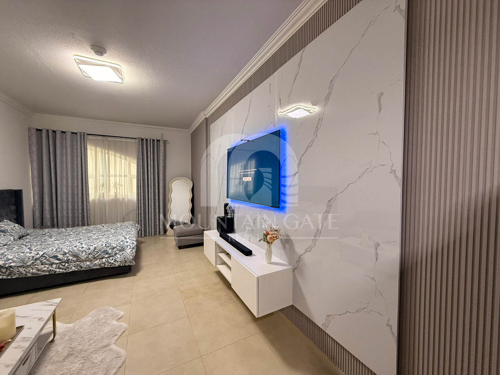 Furnished Rented High Floor Five Hotel View 1BR Jumeirah Village Circle Mountain Gate