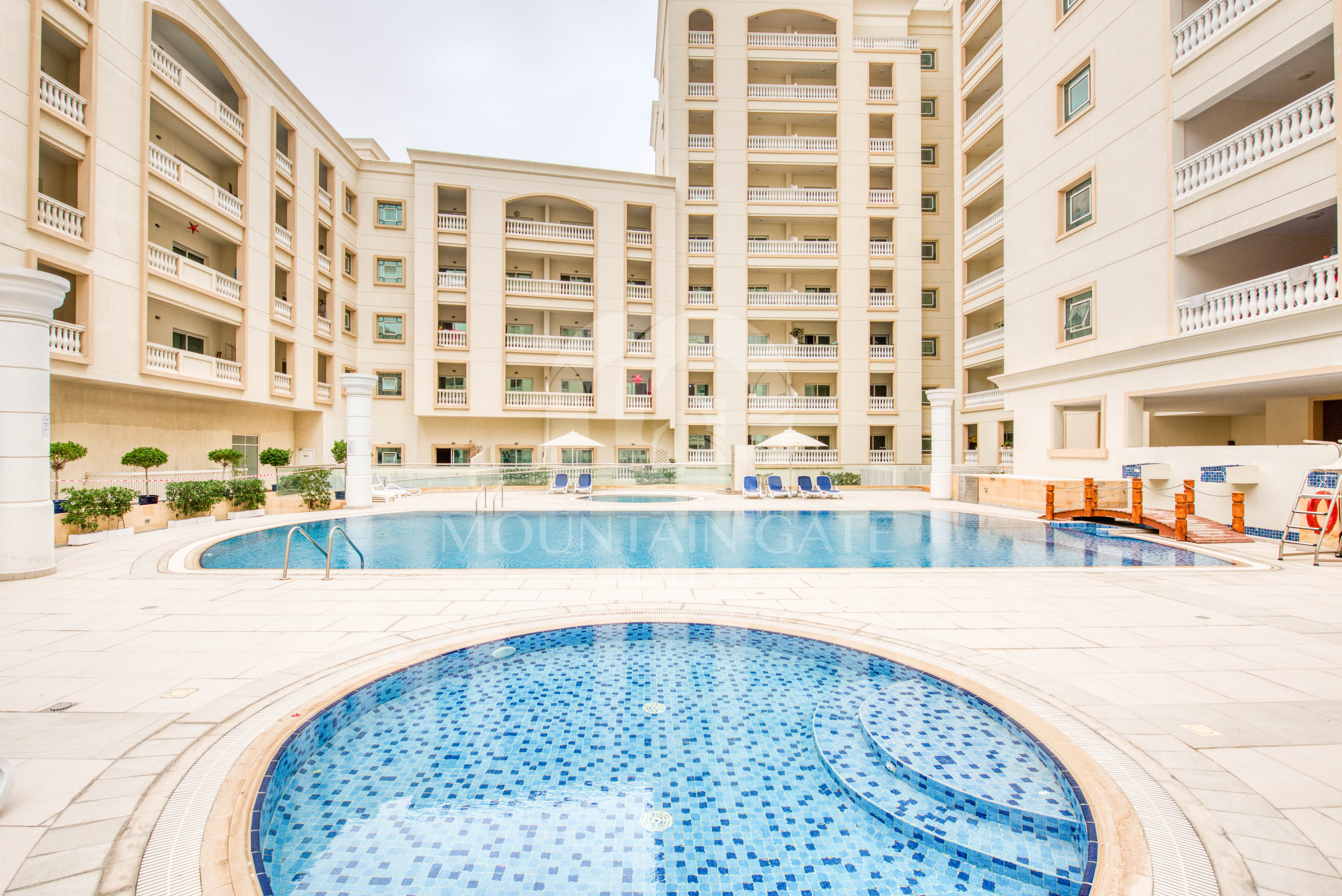Furnished Rented High Floor Five Hotel View 1BR Jumeirah Village Circle Mountain Gate