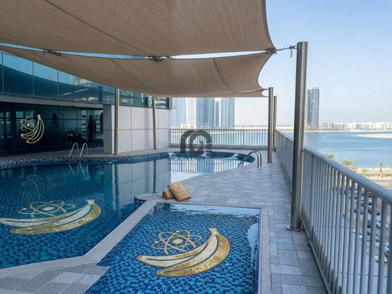 Spacious area | Dubai Road | amenities available 1BR Al Taawun Mountain Gate