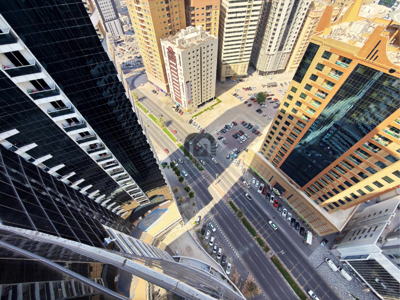 Spacious area | Dubai Road | amenities available 1BR Al Taawun Mountain Gate