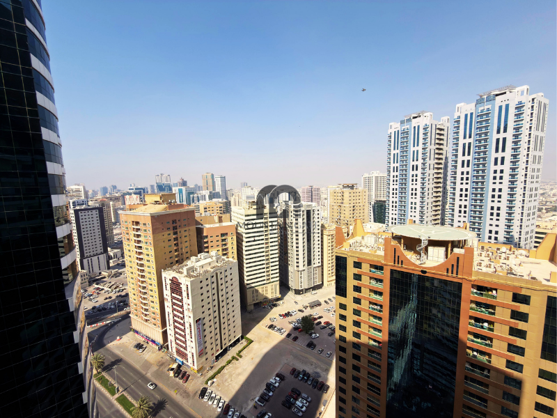 Spacious area | Dubai Road | amenities available 1BR Al Taawun Mountain Gate