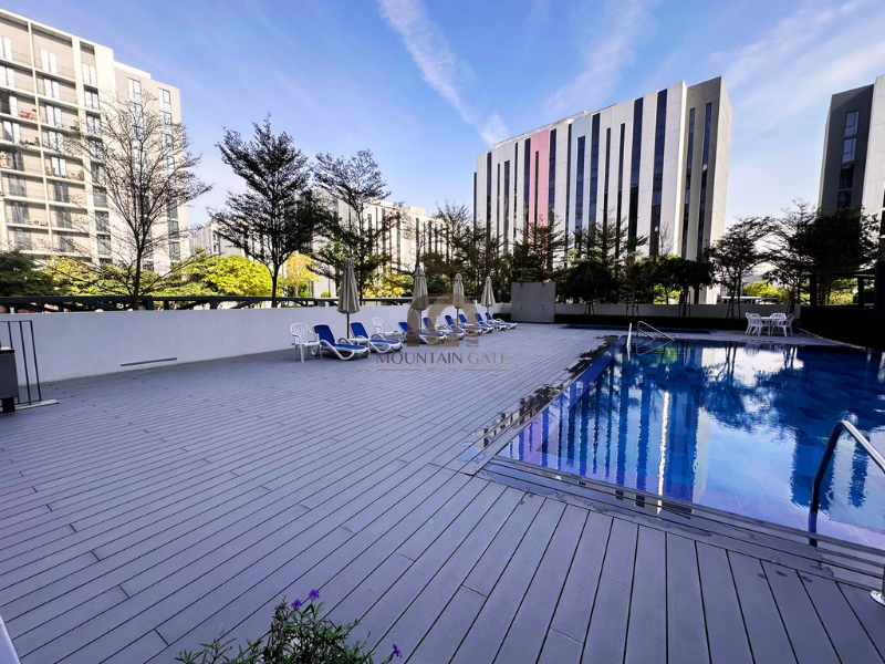 master bedrooms | open view | Freehold 2BR Aljada Mountain Gate