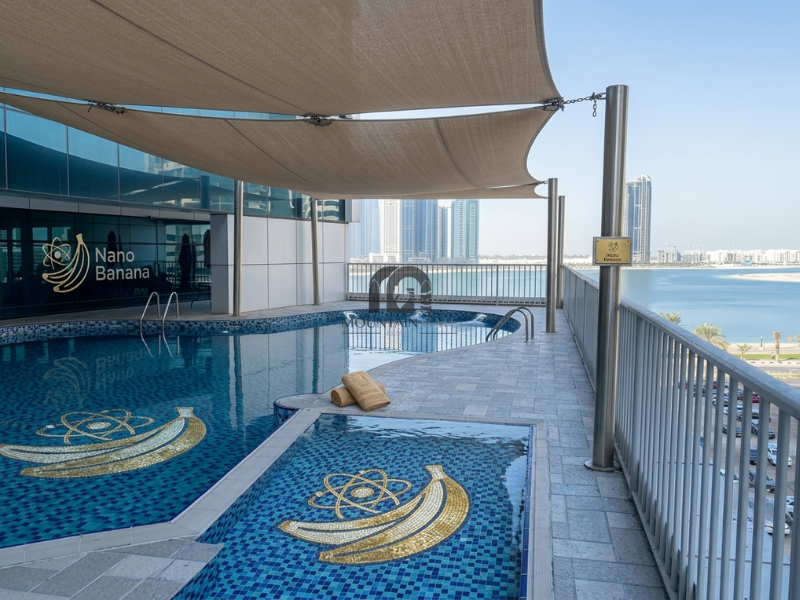Spacious area | Gym and pool | services available 2BR Al Taawun Mountain Gate