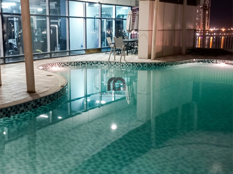 Spacious area | Gym and pool | services available 2BR Al Taawun Mountain Gate