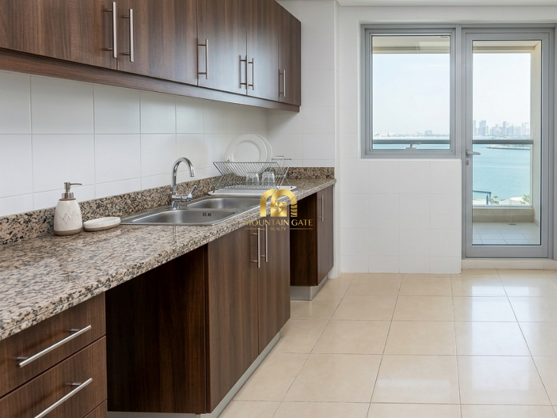 sea view | Family tower | Great price | Vacant 2BR الخان Mountain Gate