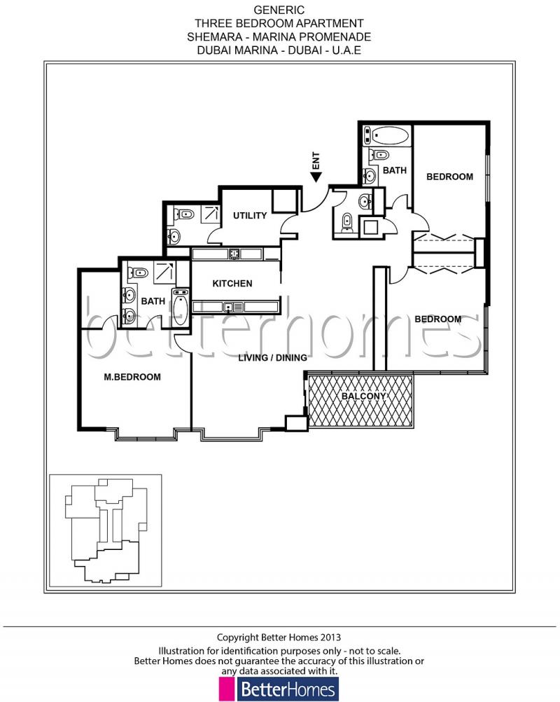 3 Bedrooms Apartment in Shemara Tower