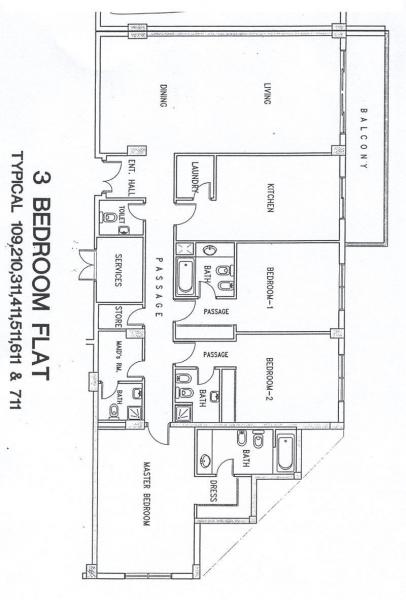 3 Bedrooms Apartment in Ajdan Residence