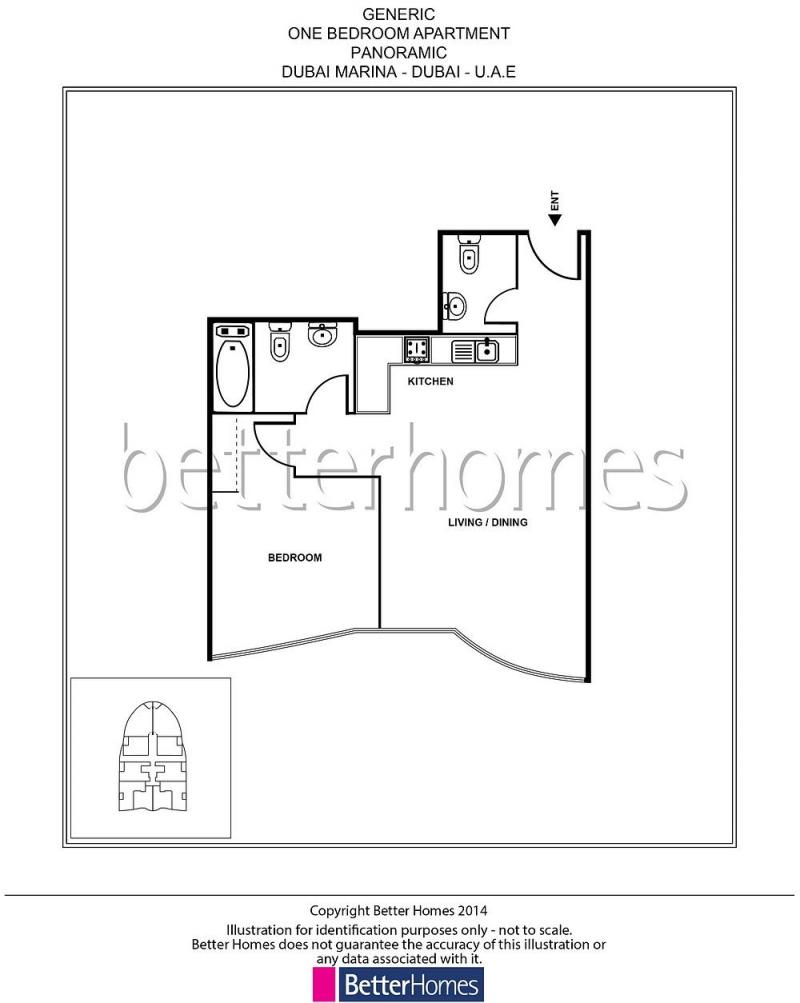 1 Bedroom Apartment in Panoramic Tower