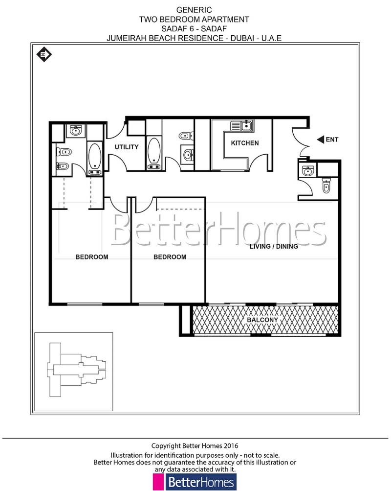 2 Bedrooms Apartment in Sadaf 6