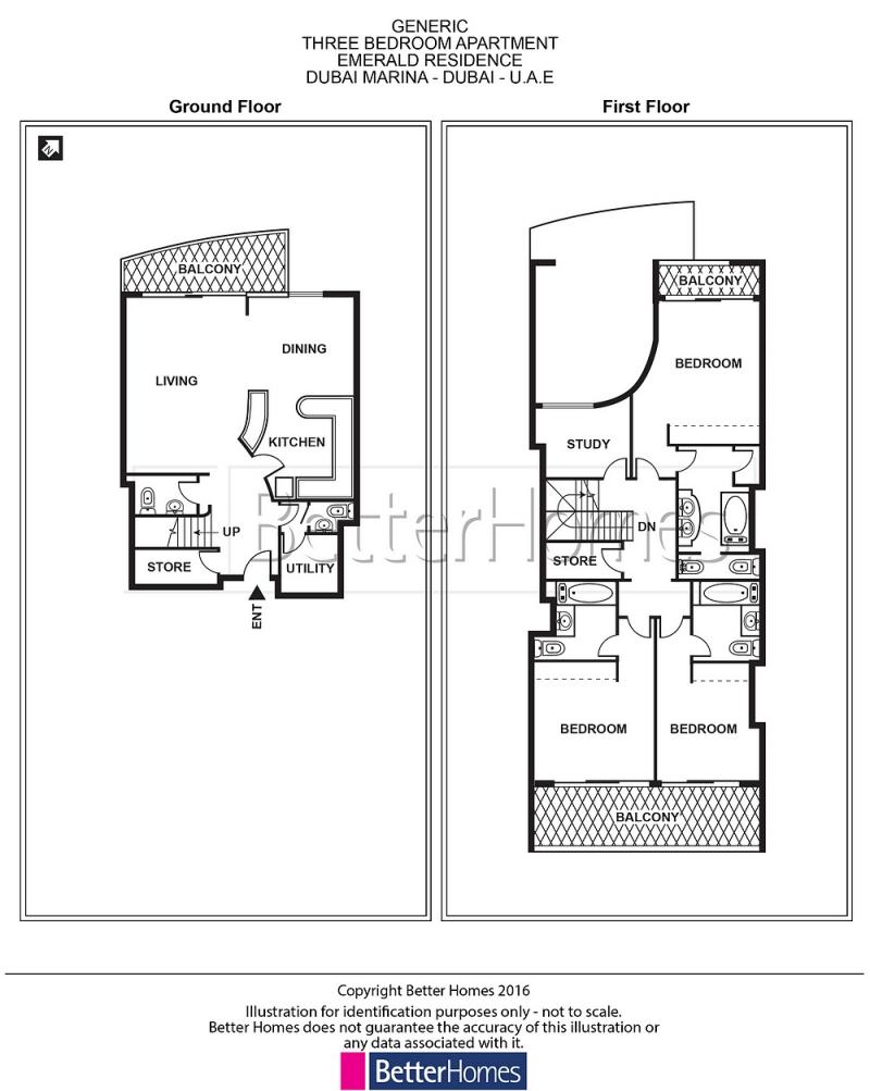 3 Bedrooms Apartment in Emerald Residence