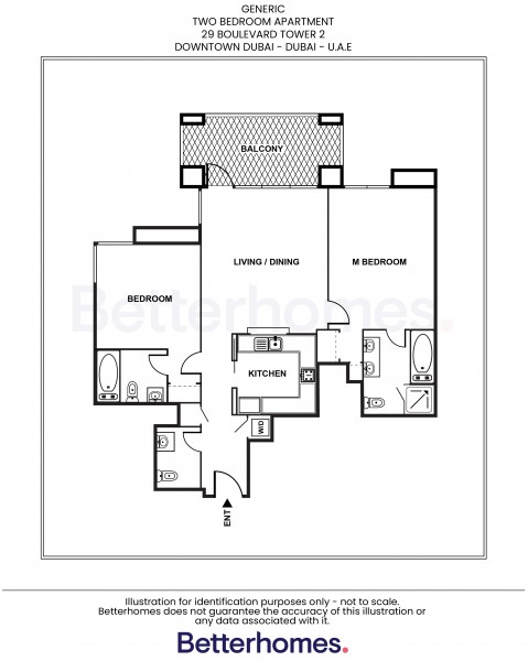 2 Bedrooms Apartment in 29 Burj Boulevard Tower 2