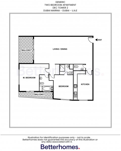 2 Bedrooms Apartment in DEC Tower 2