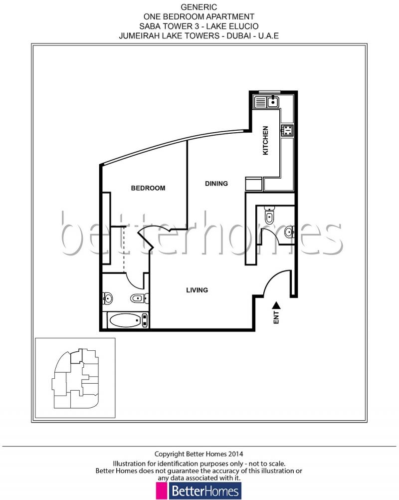1 Bedroom Apartment in Saba Tower 1